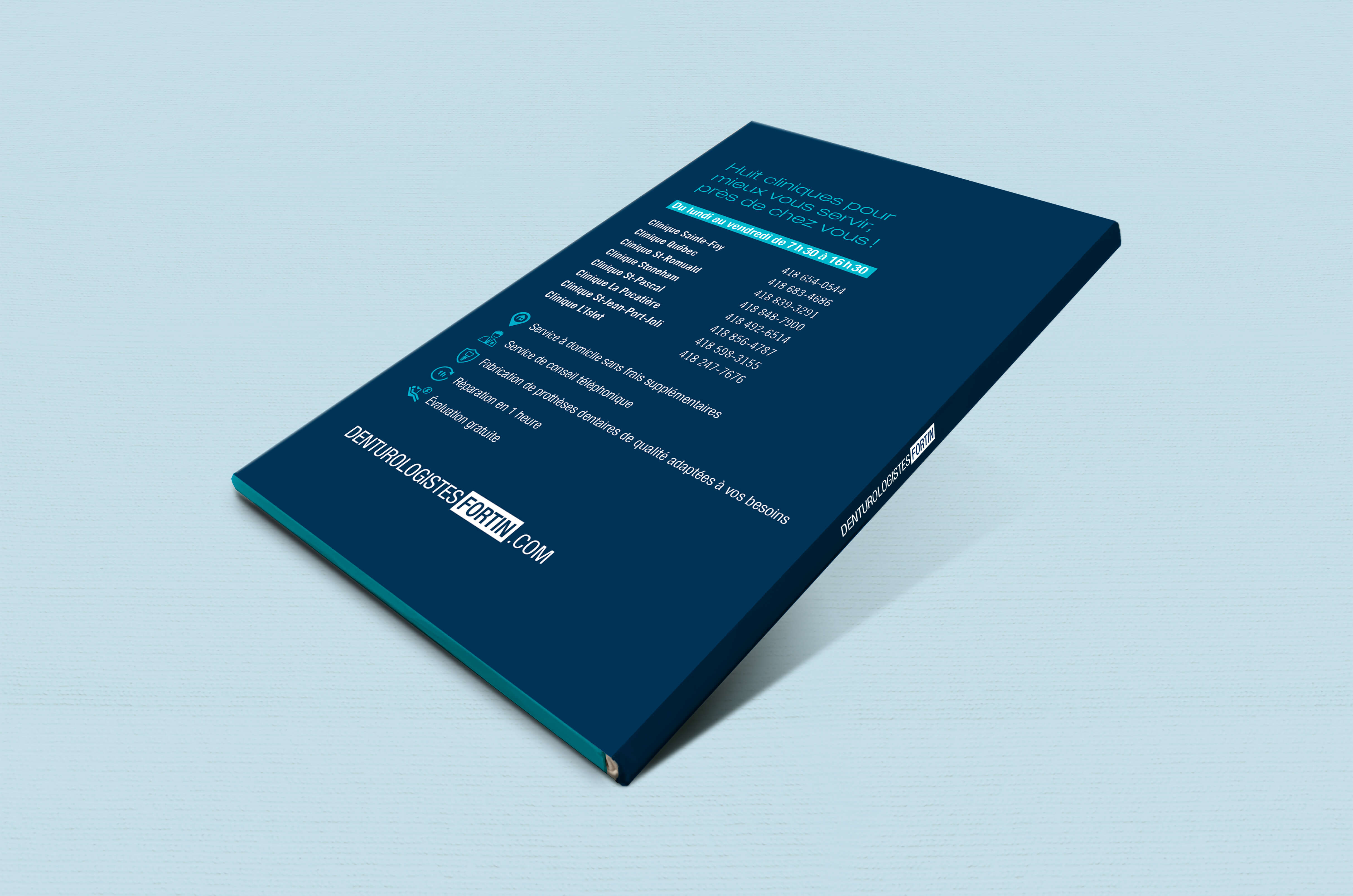 Boitier promotionnel soft touch r&eacute;tro&eacute;clair - back