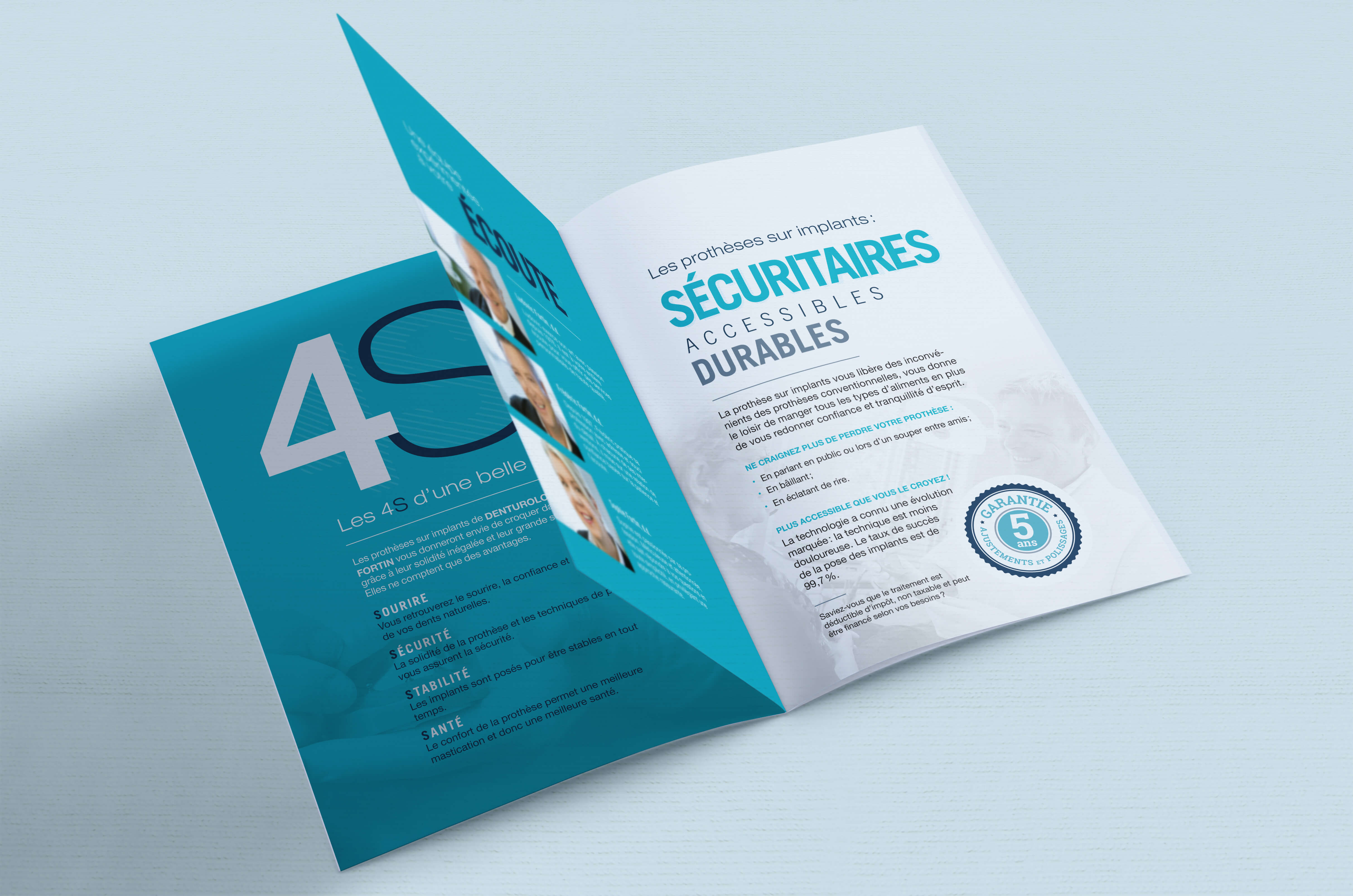 Boitier promotionnel soft touch r&eacute;tro&eacute;clair - brochure